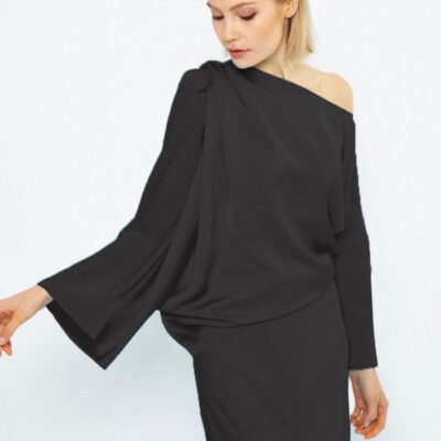 Tops & Blouses Katri Niskanen  | Sorrow Satin Blouse, Black