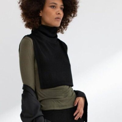 Knitwear Katri Niskanen  | Merin Bib Neck, Black